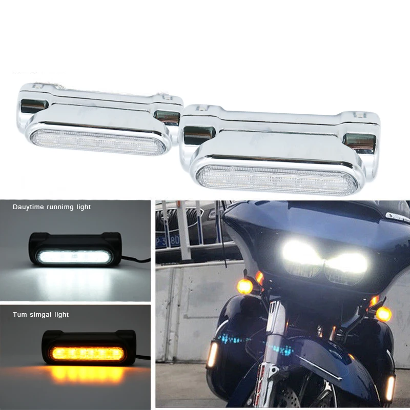 Motorcycle Highway Bar Lights Switchback Driving Light Fits 1.25\