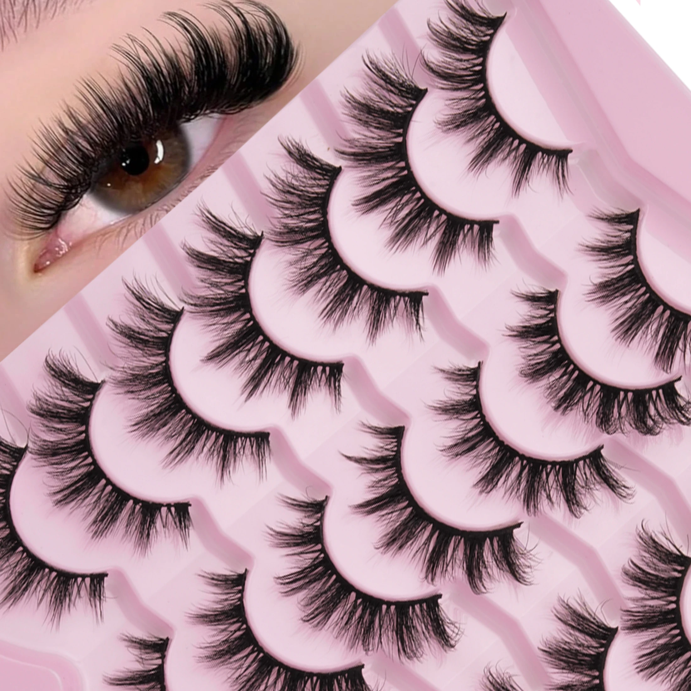 Faux Mink Lash - 14 Çift Sahte Vizon Kirpik D
