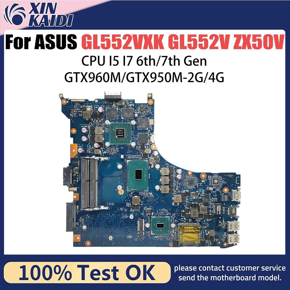 

For ASUS ROG GL552VX GL552VX GL551VX GL752VX GL552VXR Notebook Motherboard 100% tested