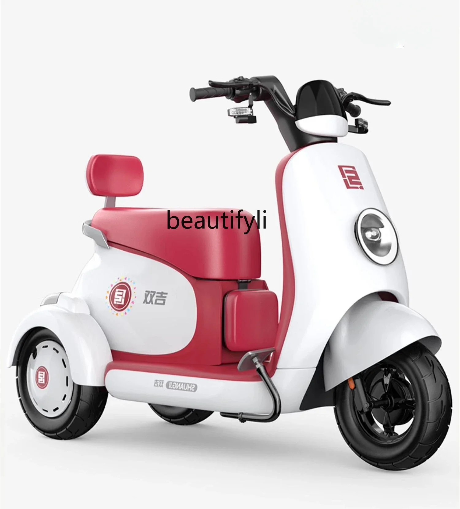 Three-wheeled electric motorcycle for the elderly to transport urban leisure battery car