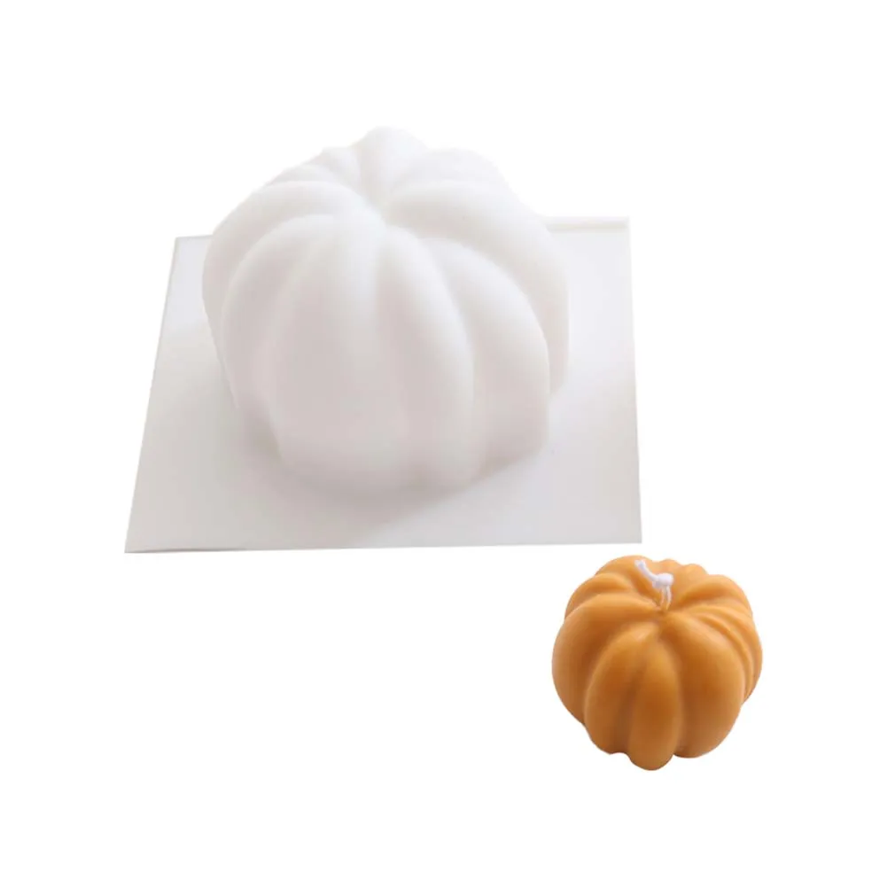 3d Pumpkin Candle Silicone Mold Diy Manufacturing Mold For Home Aromatherapy Candles Decoration Of Festival Fragrance Ornaments