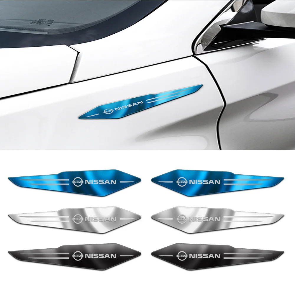 Car Blade stickers on both sides of car door Decals Badge Emblems Stickers For Nissan Nismo Micra Qashqai Altima Maxima Sentra