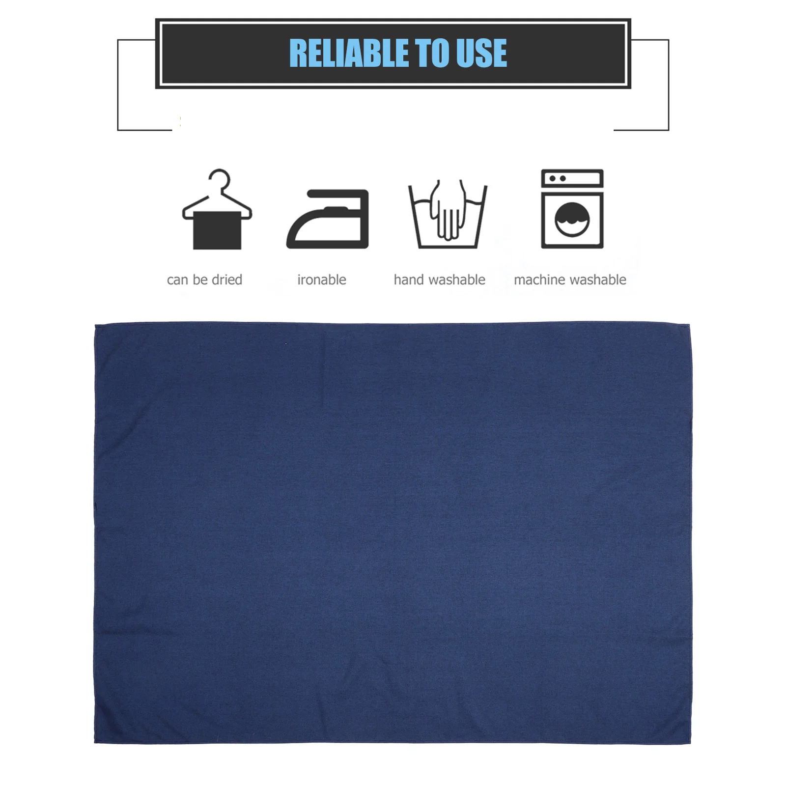 

Nordic Waterproof Oil Proof Tablecloth 130x180cm Pure Blue Polyester Camping Picnic Table Cover Plastic Tablecloths Desk Cover