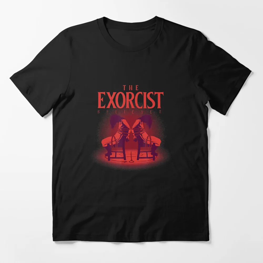 

Best of All Time Red Style Movie The Exorcist Sacry Halloween Gift t shirt for man Supernatural Horror Movie Graphic Clothes