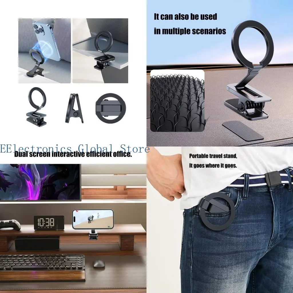 

462b магнитный автомобиль мобильный телефон держатель складной магнитный мобильный мобильный телефон поддерживает столовую для