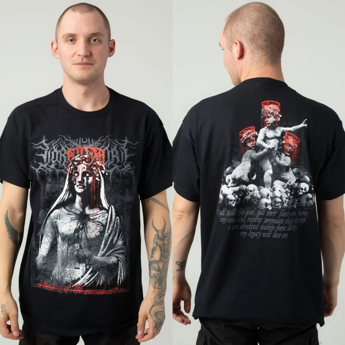 New Lorna Shore Graphic Cotton T-shirt Unisex Summer Short Sleeve Fashion Brand Tee Luxury Casual Vintage Tees
