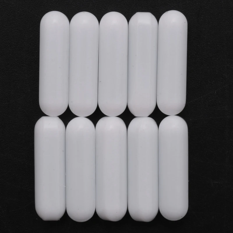 10 Pieces PTFE Magnetic Stirrer Mixer Stir Bar Laboratory Bar Stir Plate Magnet Stir Rod Magnetic (7X25mm)-DTD2
