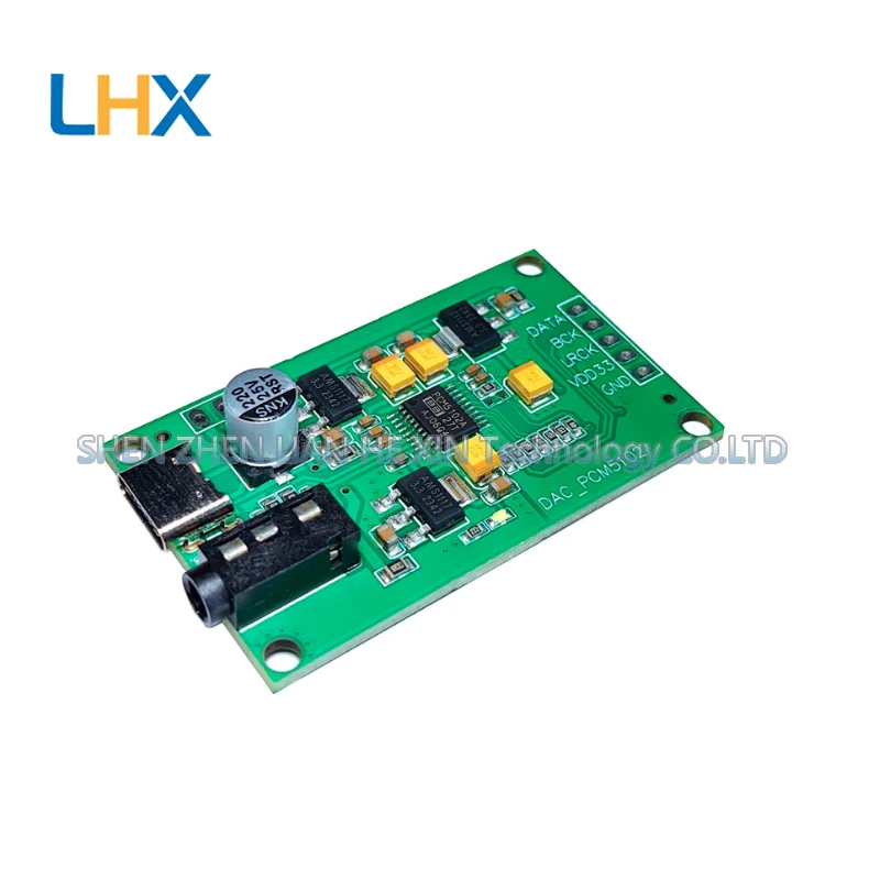 PCM5102A I2S digital audio input DAC decoder board to 3.5 analog output module