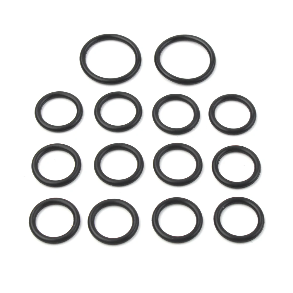 14pcs/set Car Turbocharger Oil Water Coolant Line Gasket Orings Rubber Kits For BMW N54 Z4 X6 335is 335xi 740i 740Li 135i Rubber