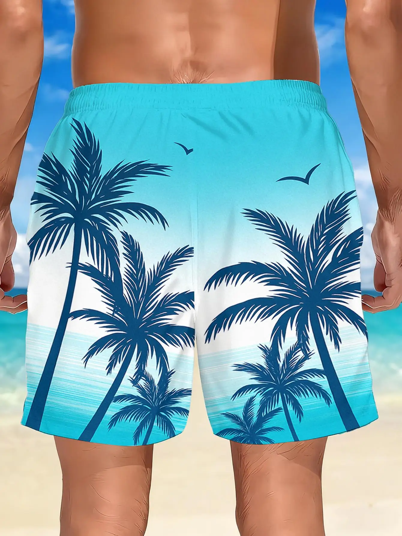 Men'S Quick-Drying Swimming Trunks, Featuring a Vibrant Red And Black Geometric Print, Casual, Slightly Stretchy