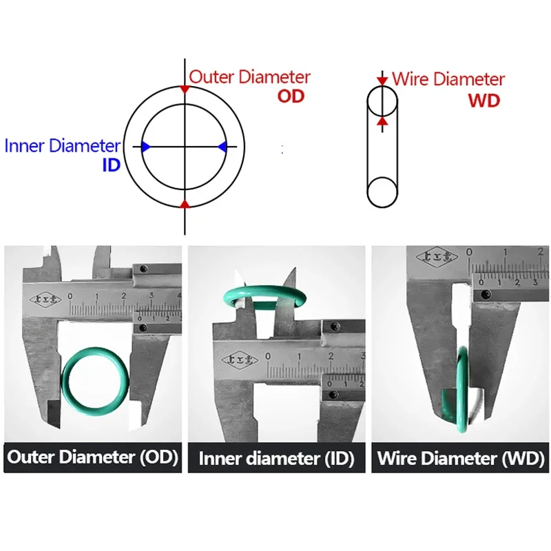 10pcs VMQ O Ring Seal Gasket Thickness CS 3.5mm OD 12 ~ 46mm Silicone Rubber Insulated Waterproof Washer Round Shape Nontoxi Red