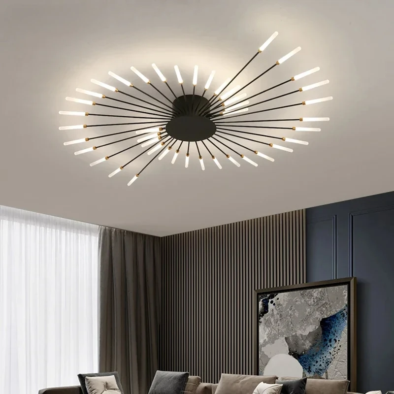 

Modern Fireworks Led Ceiling Lamp E27 Living Room Bedroom Hotel Parlour Ceiling Lights Home Indoor Lighting Luxury Ceiling Light