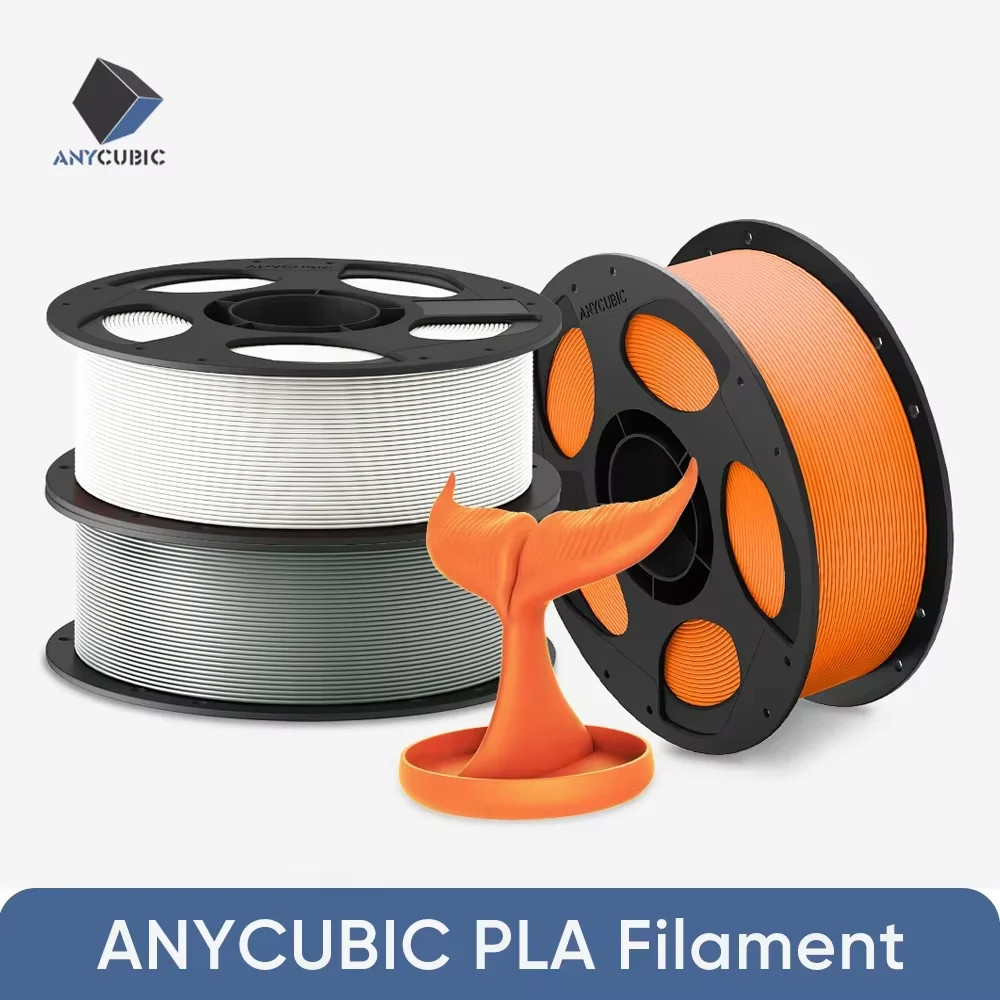 

2KG ANYCUBIC PLA Filament 1.75mm 1KG/Roll for 3D Printers Kobra Series Neat Spool No Bubble Tangle Print Smoothly ECO-friendly