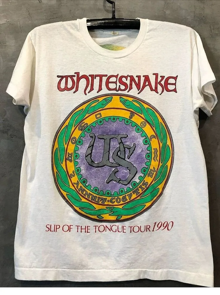 Camiseta vintage de Whitesnake Band, regalo para fanáticos, S-5XL EN078