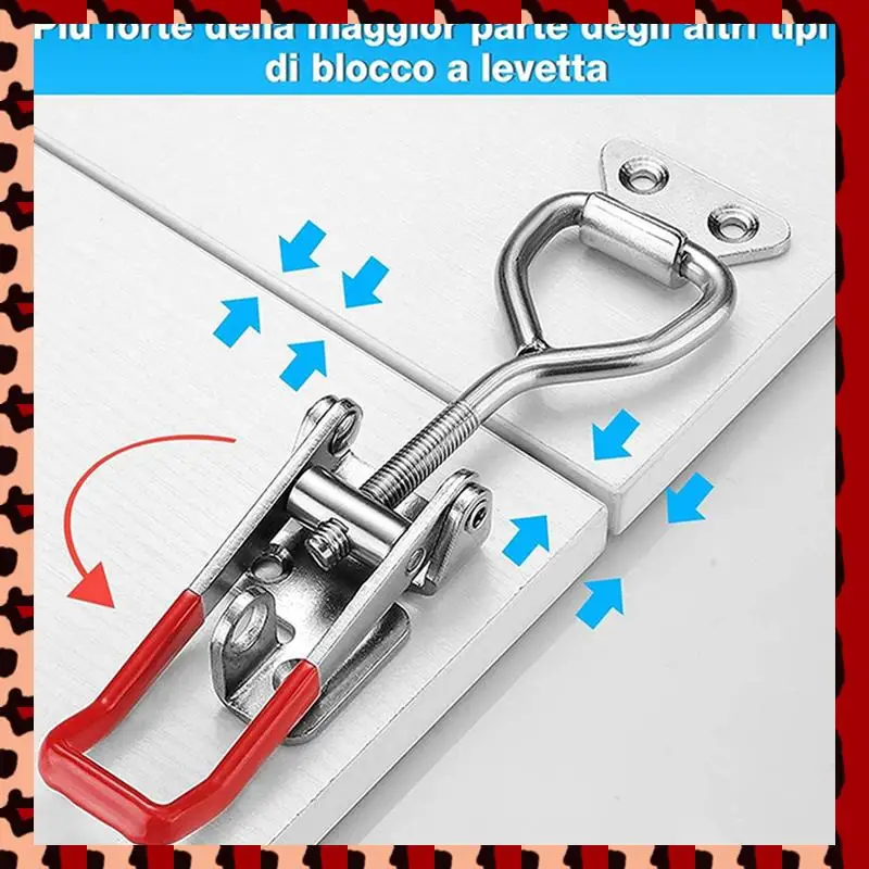 

A72P 30Pcs Toggle Latch Clamp, 304 Stainless Steel Pull Hasp Latches, Quick Release Hand Tool Toggle Clamp