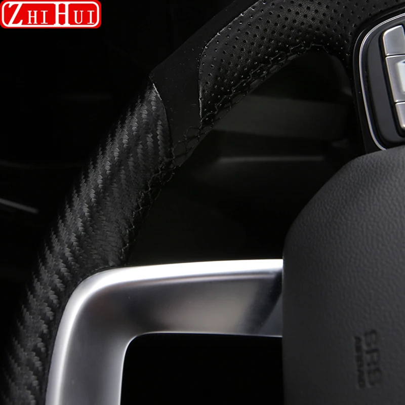 For Haval Dargo I 2022-2024 1st Gen Car Styling Hand-sewn Non-Slip Leather Steering Wheel Cover Interior Auto Accessories