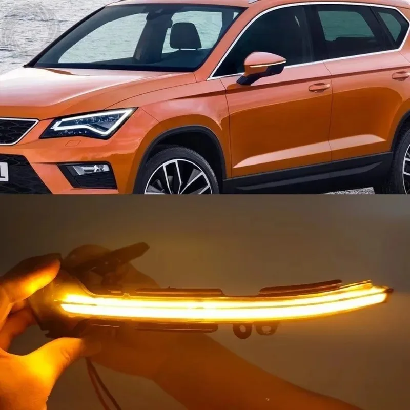 

Seat Leon III Mk3 5F Cupra Arona KJ7 2013-2019 LED Dynamic Sequential Turn Signal Side Mirror Lights