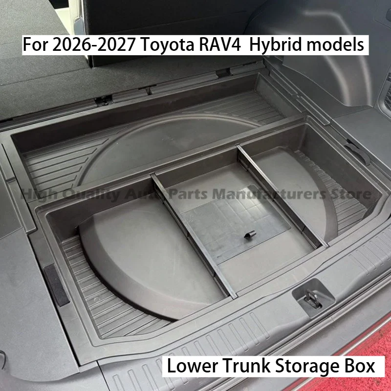 Durable Lower Trunk Storage Box for 2026 Toyota RAV4 Rongfang 6th Gen Willanda Cargo Mod Accessories - Anti-Slip & Easy-Clean