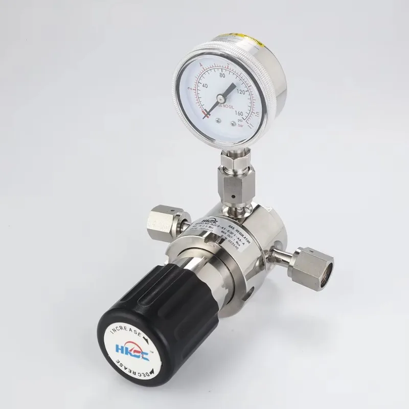 HJ03 welding interface stainless steel single-stage pressure regulating structure digital gas regulator