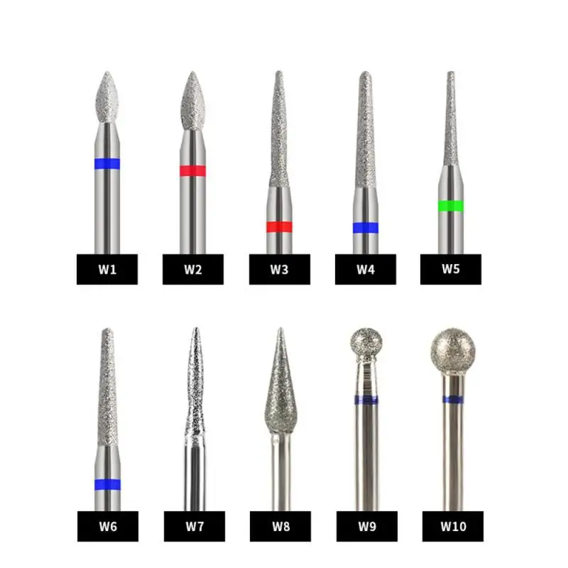 Tungsten Nail Drill Bit Carbide Milling Cutters Flame Shape Nail Sander Tips Gel Polish Remover Manicure Accessories