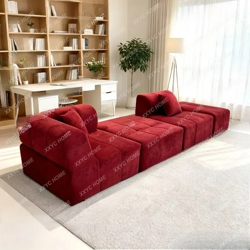 Compressed sofa puff sofa straight row living room simple z604,270*100*66