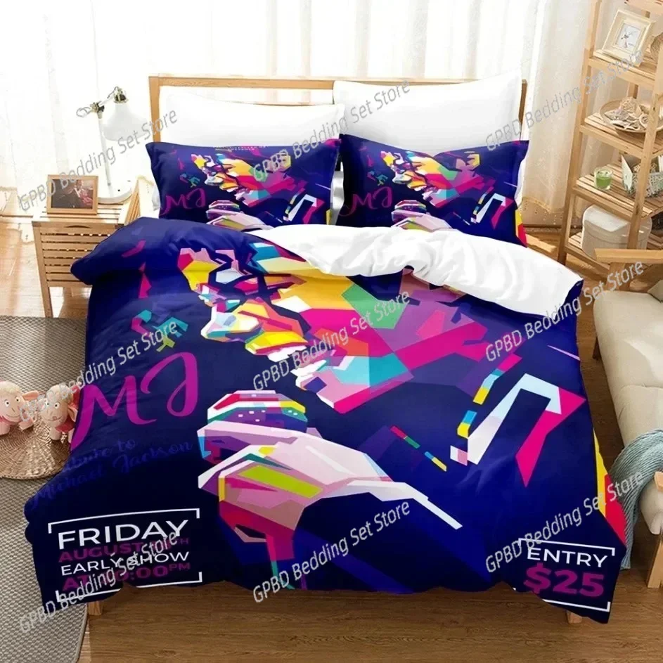 3D Print Michael Jackson Bedding Set Single Twin Double Queen King Cal King Size Bed Linen Set