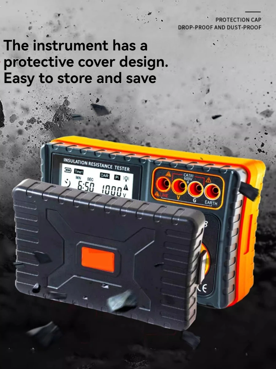 TM508 High Precision Digital Insulation Resistance Tester Digital Megohmmeter Digital Ammeter