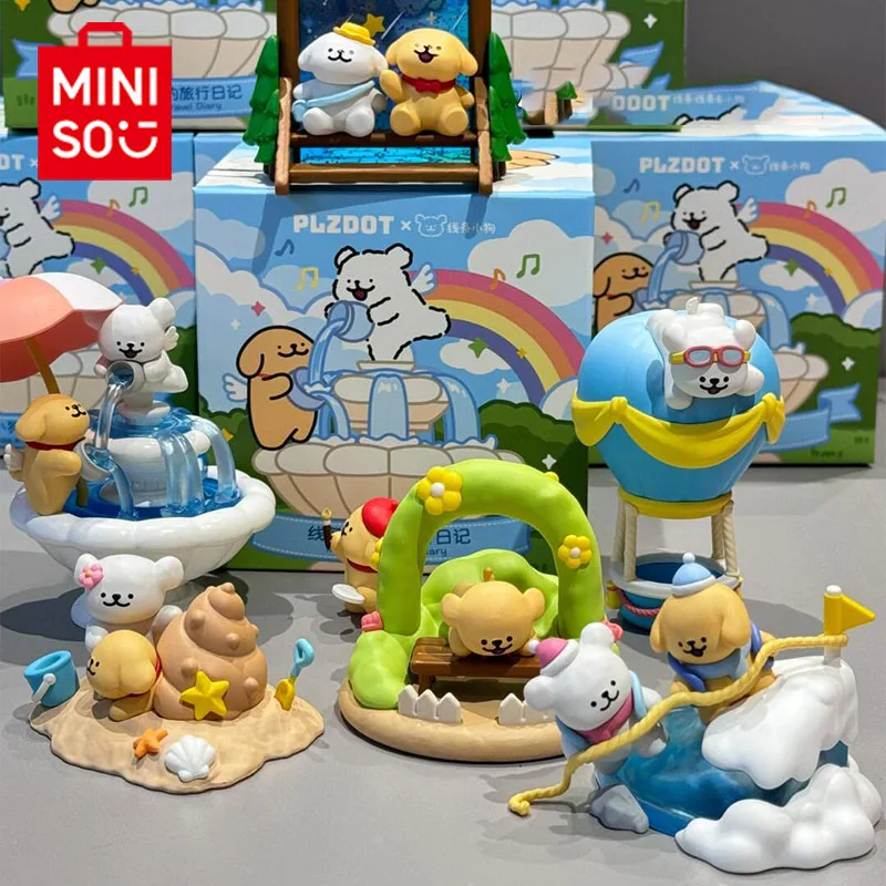 

MINISO Maltese путешествия дневник серии глухая коробка Kawaii экшн-фигурка кукла настольное украшение таинственная коробка Сюрприз подарок игрушки модель