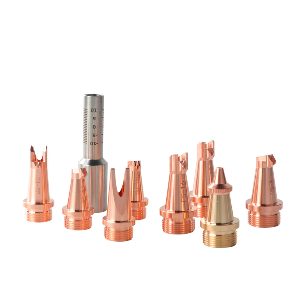Imagem -02 - Xunjie Laser Soldagem Cabeça Bico Cobre Hand-held Thread tipo A-h Bico de Corte para Cqwy Sup Máquina de Solda Portátil M16