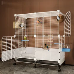 Hut Bird Bath Outdoor Aviary Breeding Cage Parrot Transfer Large Parrots Cages Birds Luxury House Jaulas Para Pajaros Hamster