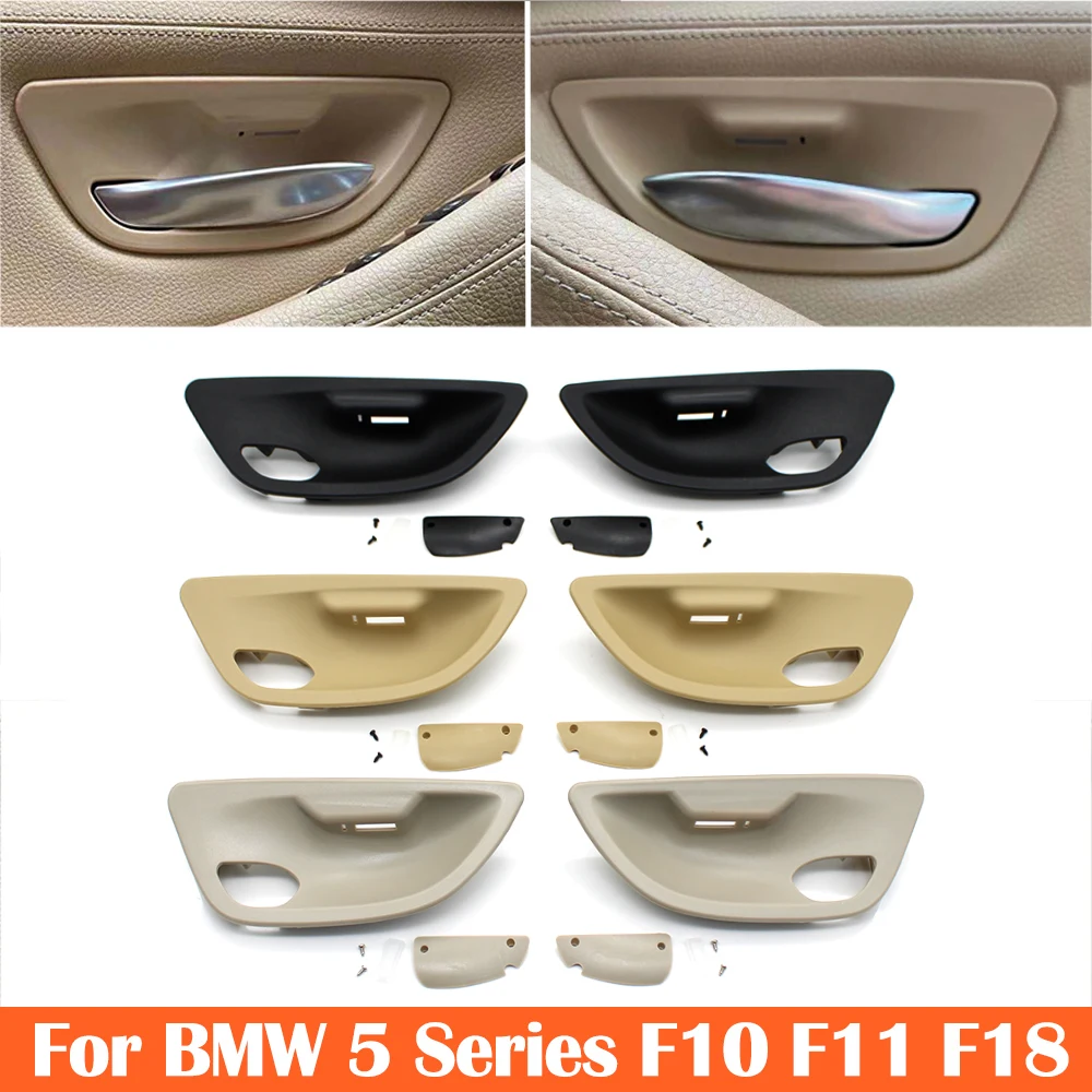 Interior Door Panel Opening Handle Bowl With Ambient Mood Light Cover Trim For BMW 5 Series F10 F11 520i 523i 525i 528i 535i