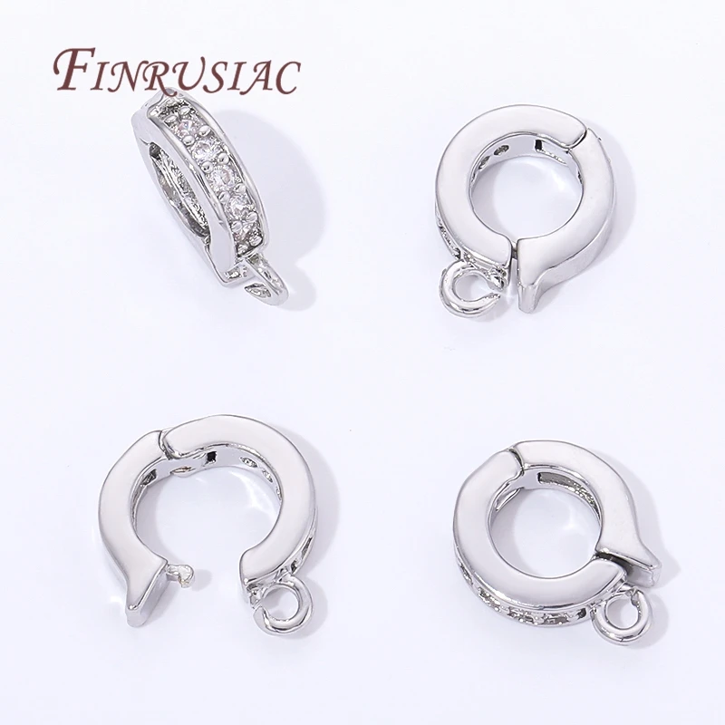 2/4/8Pcs 18K Gold Plated Bail Pendant Holder For Jewelry,Pendants Bail Clasp Jewelry Findings DIY Necklaces Making Accessories