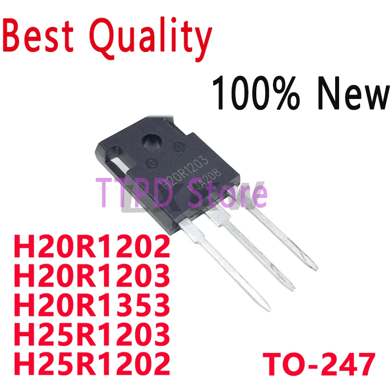 5/PCS New Original H20R1202 H20R1203 H20R1353 H25R1203 H25R1202 TO-247 IGBT Induction Cooker Triode In Stock