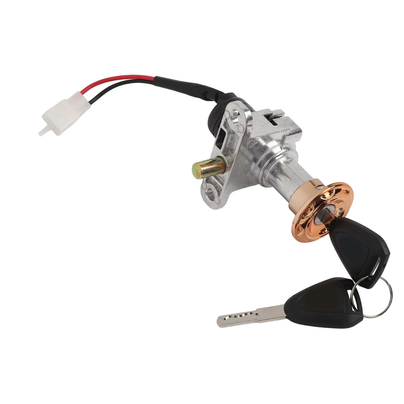 قفل سكوتر كهربائي بديل لقطع الغيار للدراجة الكهربائية قفل الدراجة الكهربائية بديل Ebike باللون الذهبي