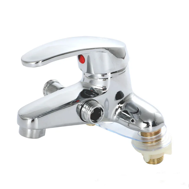 Bathroom Two-Hole Sink Faucet, Zinc Alloy Dual Handle Mixer Tap, Ceramic Valve & 10cm Installation