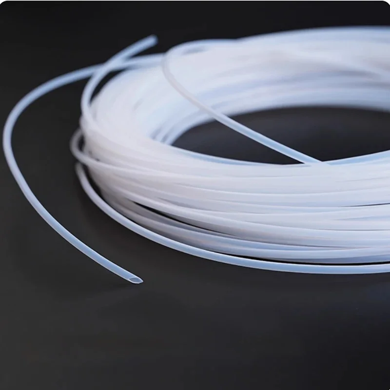 PTFE Capillary Tube 0.3-4mm ID Rigid Insulated Hose High Temp Corrosion Resistant Pipe