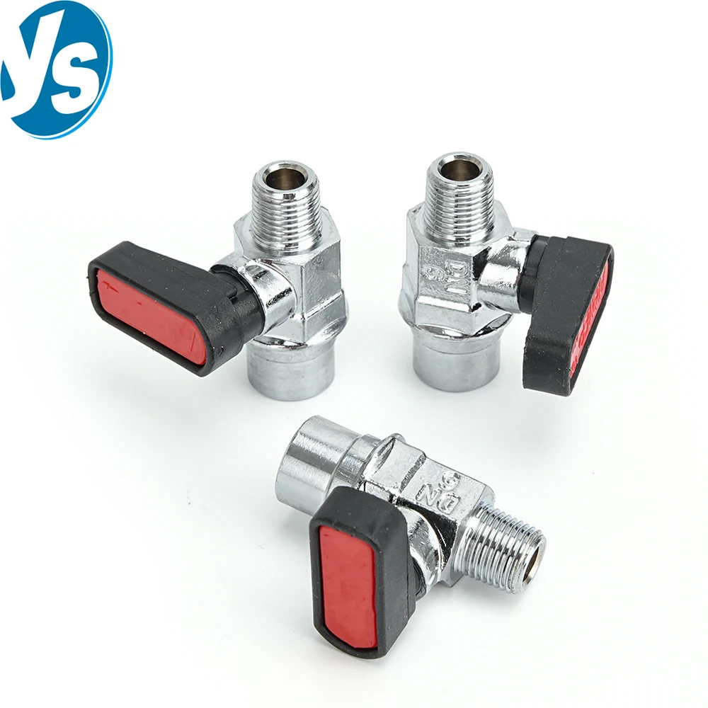 High Quality Imports Mini Ball Valve Copper Ball Valve External Thread Ceramic Printing Machine Miniature Pneumatic Ball Valve