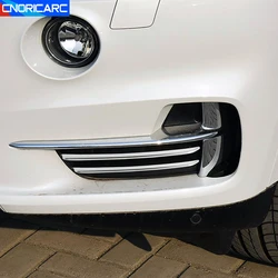 Car Styling Front Fog Lamp Strips Decoration For BMW X5 F15 Stainless Steel Bumper Cover Trim Automotive Exterior Accessories