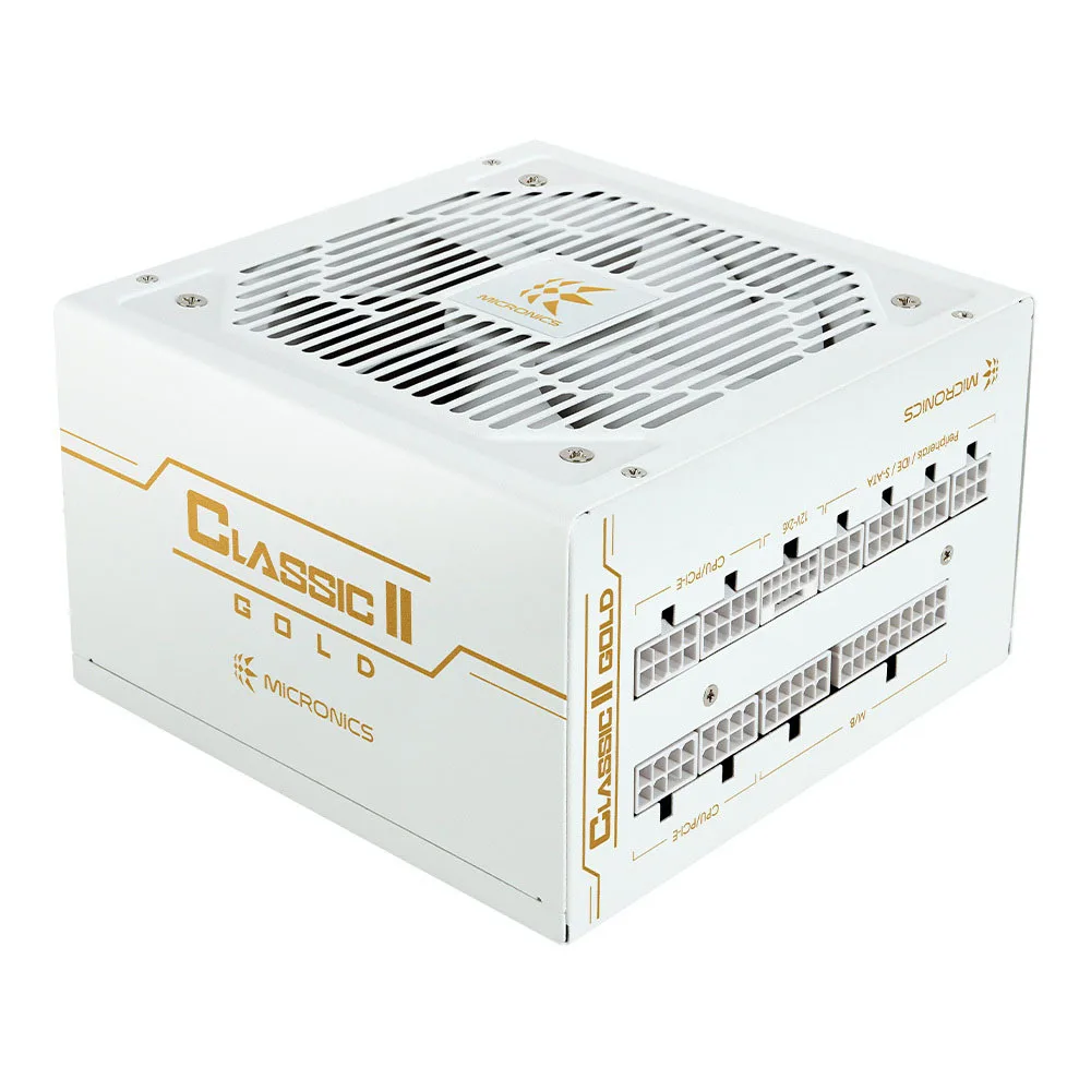 MICRONICS Classic II 750W 80PLUS GOLD Full Modular ATX3.1 (White)