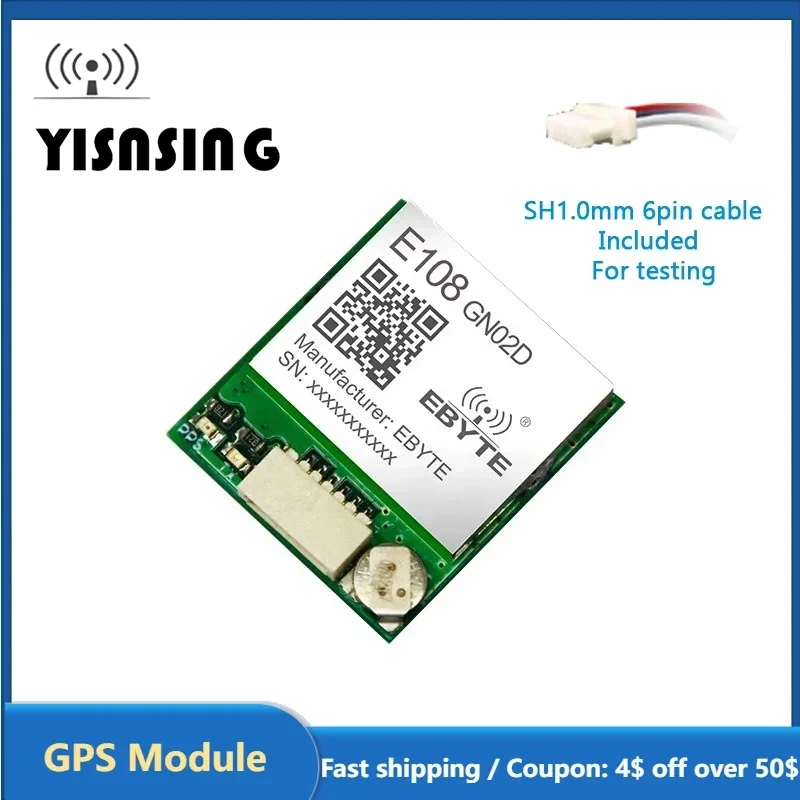 GPS Module E108-GN02D 10Hz BDS/GLONASS Multi-System Joint Positioning Wireless Satellite Position