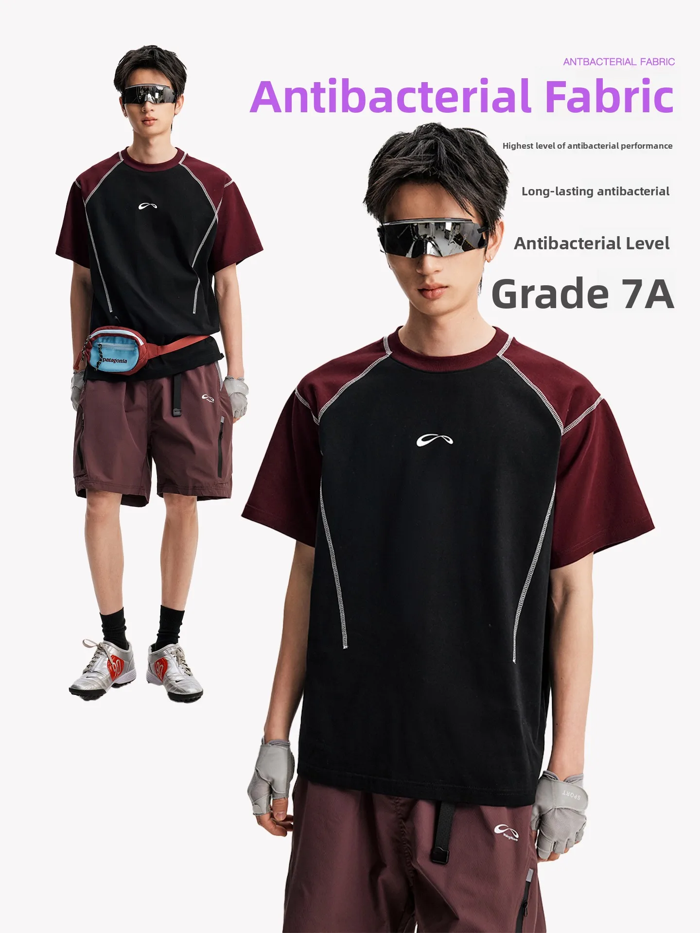 

Quick Dry Short Sleeve Men's T-shirt Pure Cotton Hsu Line Waitongwave New Style Upper Body Women's Half Sleeve Summer Clothes