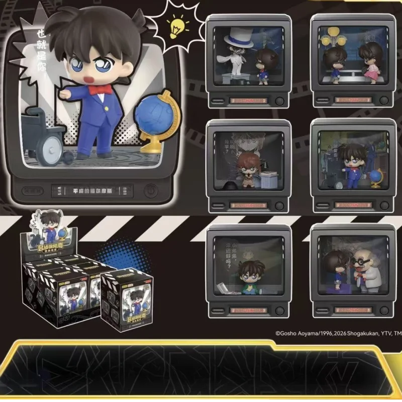 

Authentic Bestseller Kayou Detective Conan Mini Scene Figure Retro Tv Series Blind Box Conan Ornament Merch Birthday Gifts Toys