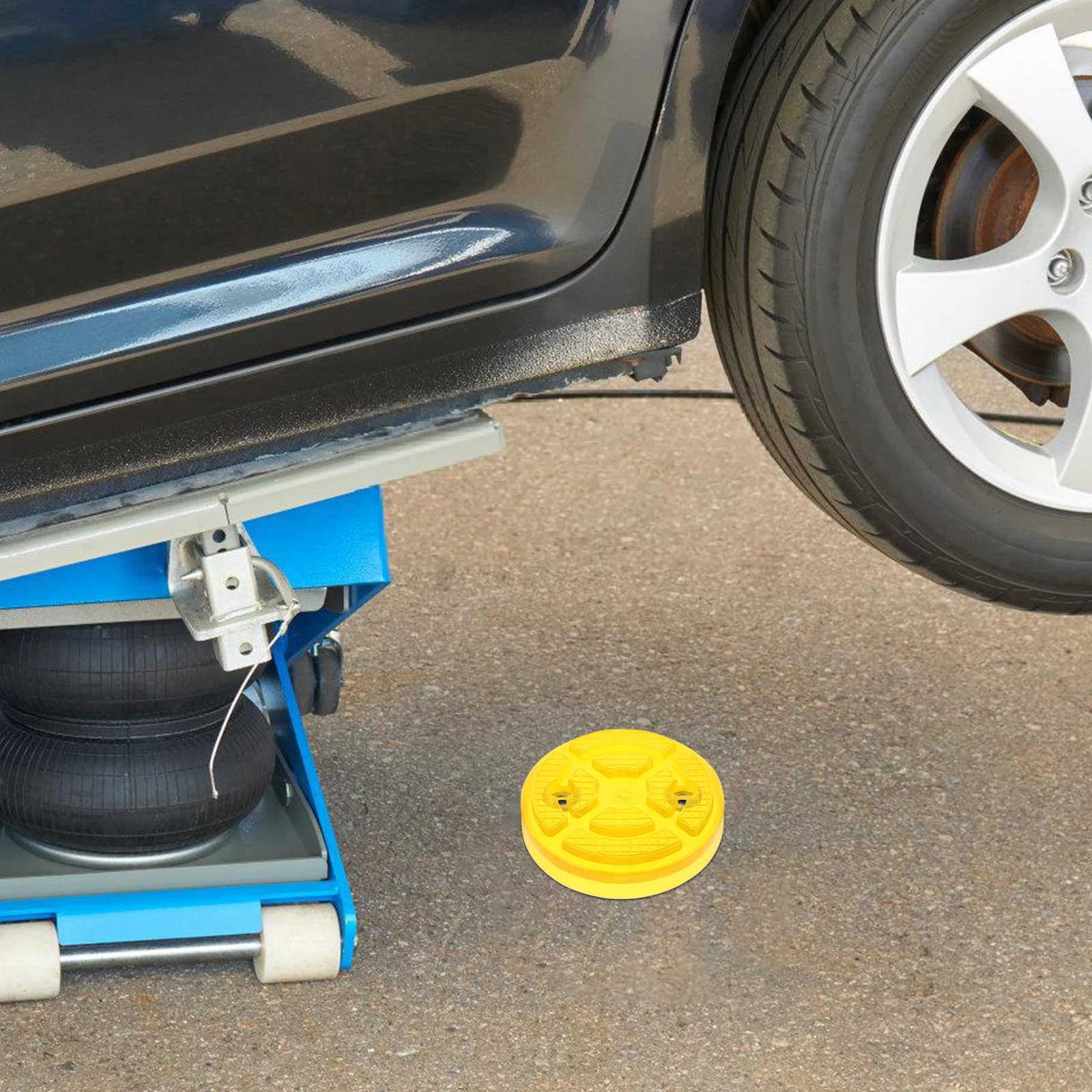 

Universal Jack Pad Adapter for Lifts Reinforced Rubber Floor Pad Durable Round Design Compatible with Hydraulic Floor