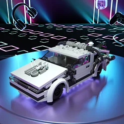 MOC Movie Back to the Future Super Car Building Block Sets Technical Time Machine Bricks Toys Gifts For Boys And Girls