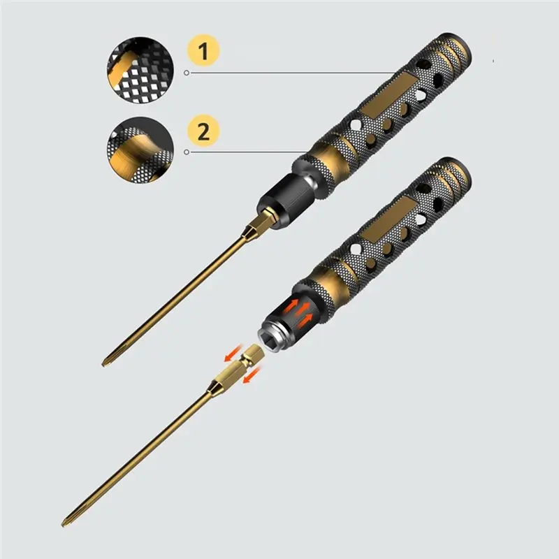Y42A-Repair Tools For FPV Drone For Racing Drone Helicopter Cars Boat RC Parts- 13Pcs/Set Includes Hex Screw Driver Screwdriver