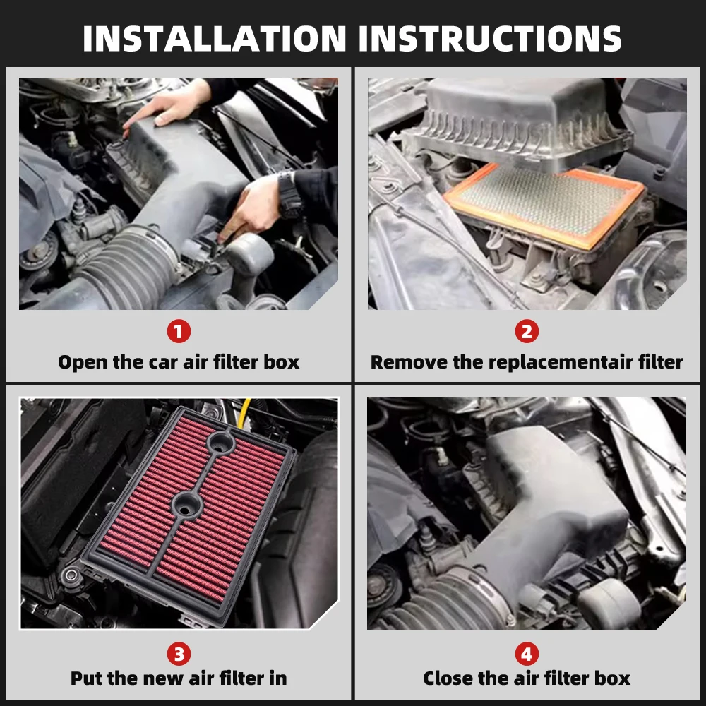 RASTP-33-3004 Drop-In Ersatz-Luftfilter mit hohem Durchfluss für Volkswagen/Audi/Seat/Skoda 2012–2019 OFI138 – Detail 8