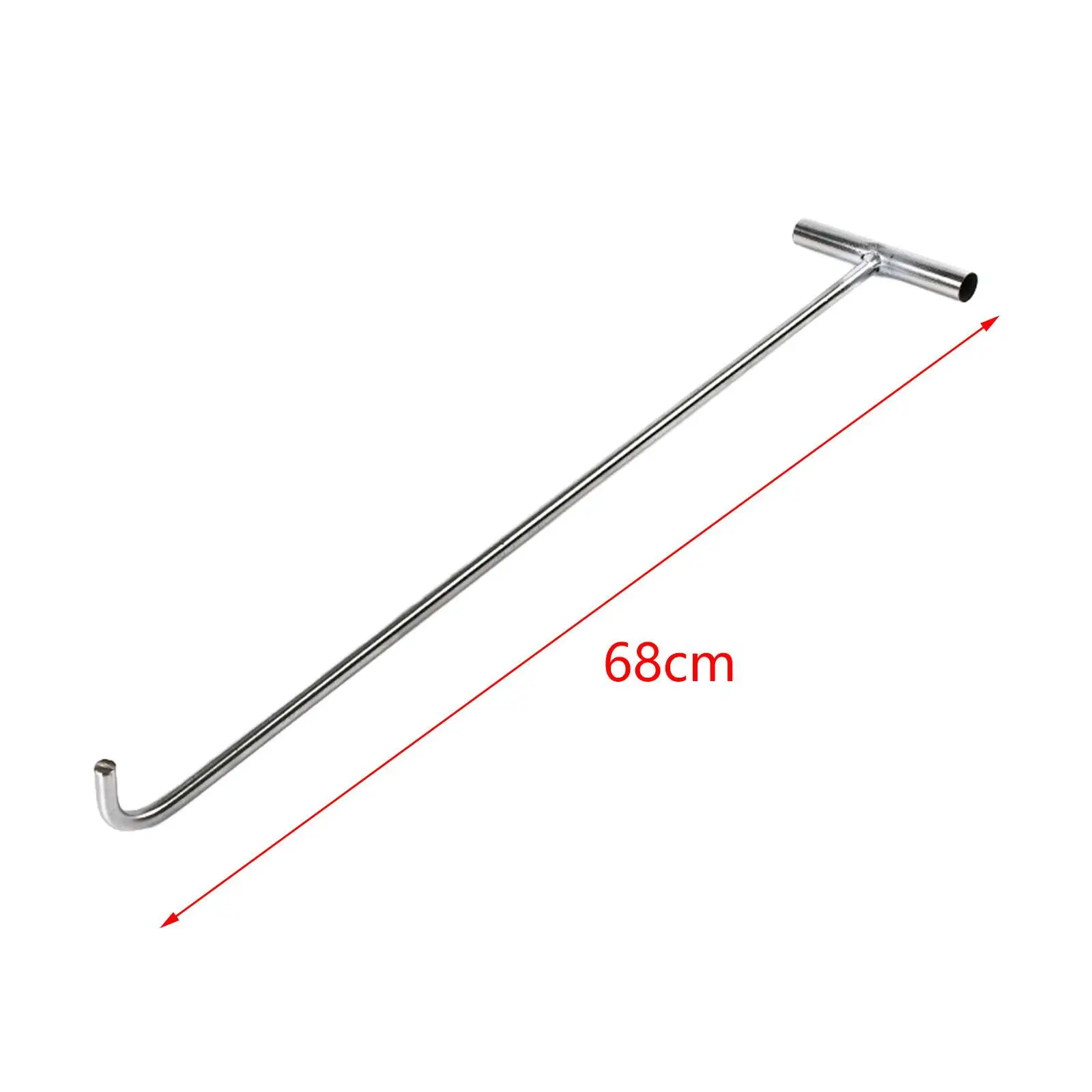 Manhole Hook Tool Rigid Tool Hook Durable Drain Cover Rolling Doors Lifting Lifter Sewer Well Lid Hook Door Wheel Puller T Hook