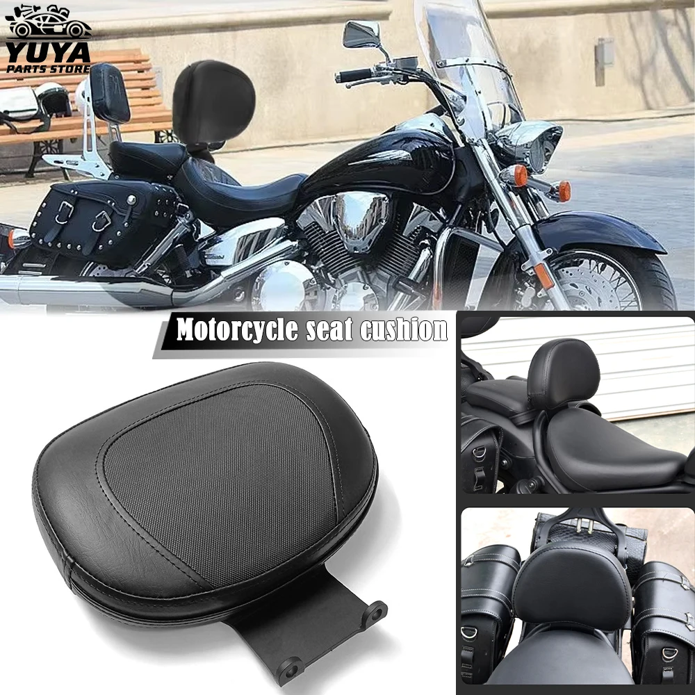 Motorcycle Front Seat Insert Backrest Premium Black Leather Seat Cushion Fit For CM300/CM500 Driver Backrest Chair