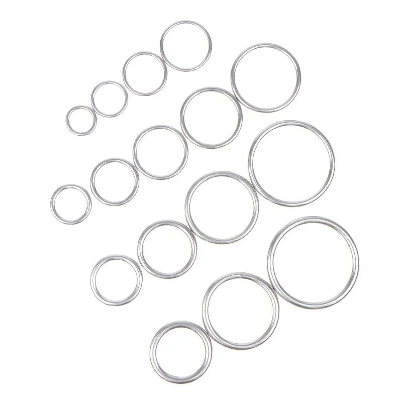 2Pcs 304 Stainless Steel Round O Ring M3 M4 M5 M6 Rust Smooth Solid Strong O Ring Fishing Yoga Hanging Welded Rings