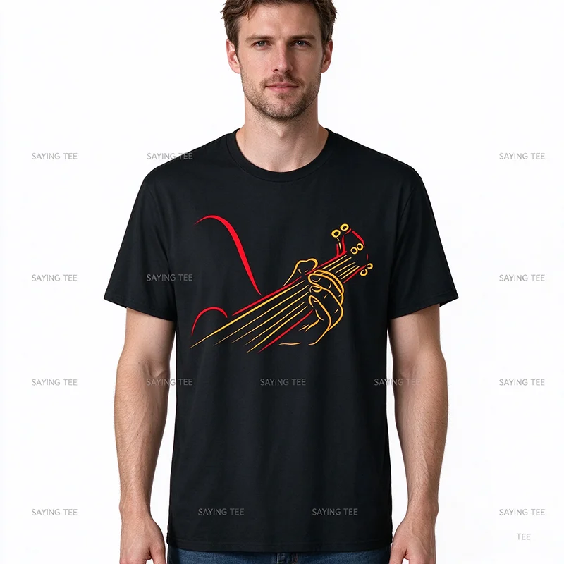 Gitarre spielen, Gitarrist, Musik, Leben, lustiges Geschenk, T-Shirt für Damen und Herren, Y2k, Musikliebhaber, Punk, lustige Streetwear-Kleidung, originelles T-Shirt mit einem witzigen Aufdruck. – Detail 6